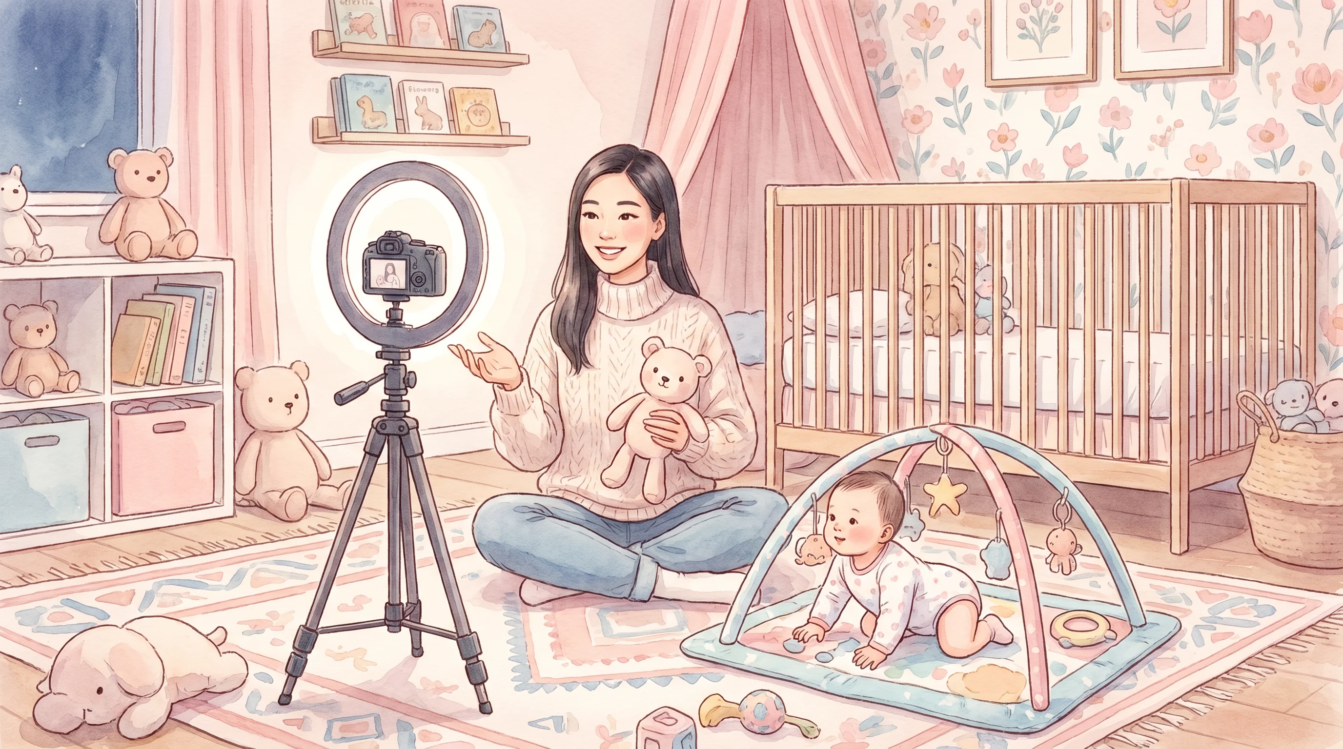 糖心育儿博主分享日常vlog封面